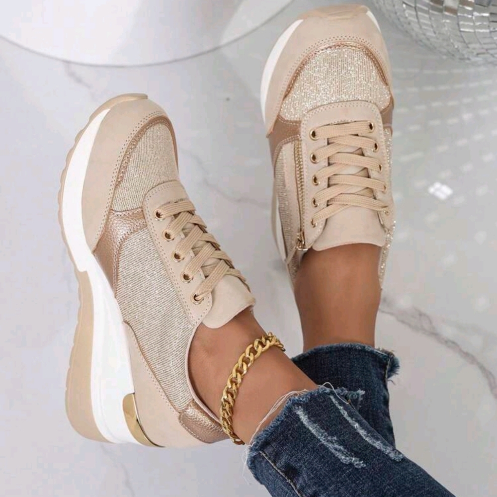 Fashion Comfortable Slip-On Wedge Anti-Slip Sneakers For Women, Lightweight Casu - Picture 5 of 6